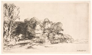 Clump of Trees with a Vista by Rembrandt van Rijn