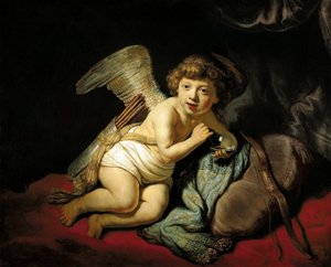 Cupid Blowing a Soap Bubble