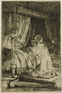 David in Prayer by Rembrandt van Rijn