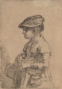 Girl with a Basket by Rembrandt van Rijn