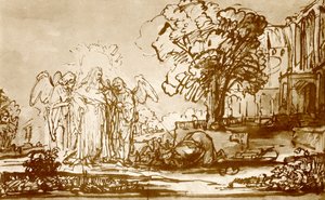 God the Father Appears to Abraham by Rembrandt van Rijn