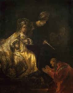 Haman Begging the Mercy of Esther, 1660s