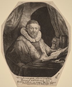 Jan Uytenbogaert by Rembrandt van Rijn