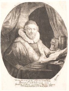 Jan Uytenbogaert, Preacher of the Sect of Arminian Remonstrants by Rembrandt van Rijn