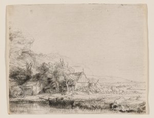 Landscape With a Cow Drinking