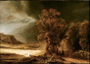 Landscape at the Good Samaritan by Rembrandt van Rijn