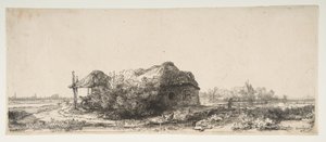 Landscape with a Cottage and a Haybarn by Rembrandt van Rijn