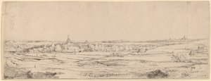 Landscape with a View Toward Haarlem by Rembrandt van Rijn