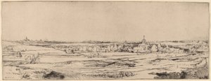 Landscape with a View toward Haarlem by Rembrandt van Rijn