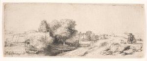 Landscape with a Milk-Man by Rembrandt van Rijn