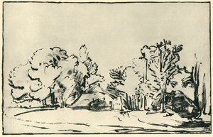 Landscape with Two Cottages