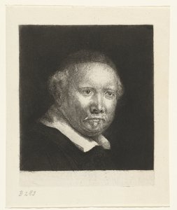 Lieven Willemsz. van Coppenol, Writing Master: The Larger Plate by Rembrandt van Rijn