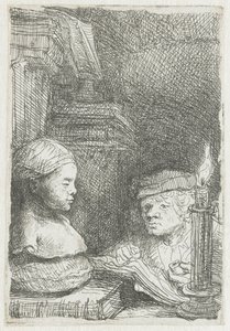 Man Drawing from a Cast by Rembrandt van Rijn