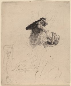 Old Man Shading His Eyes with His Hand by Rembrandt van Rijn