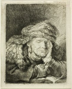 Old Woman Sleeping by Rembrandt van Rijn