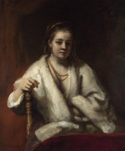 Portrait of Hendrickje Stoffels by Rembrandt van Rijn