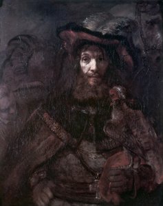 Rider with a Falcon by Rembrandt van Rijn