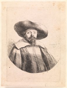 Samuel Manasseh Ben Israel, Jewish Author by Rembrandt van Rijn