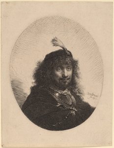 Self-Portrait with Plumed Cap and Lowered Sabre