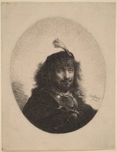 Self-Portrait with Plumed Cap and Lowered Sabre