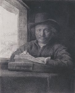 Self-portrait, Etching at a Window, 1648