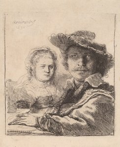 Self Portrait with Saskia by Rembrandt van Rijn