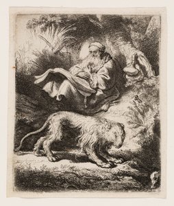 St. Jerome Reading by Rembrandt van Rijn