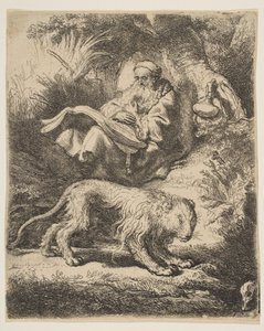 St. Jerome Reading by Rembrandt van Rijn