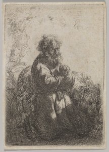 St. Jerome in Prayer by Rembrandt van Rijn