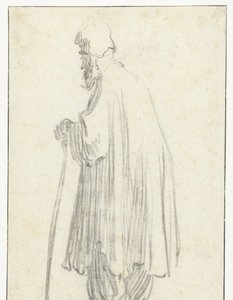 Standing Man with a Stick, Facing Left