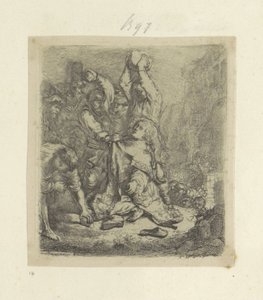 Stoning of Stephen by Rembrandt van Rijn