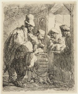 Strolling Musicians by Rembrandt van Rijn