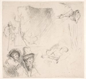 Study Sheet, Including a Woman in Bed