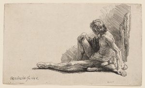 Study from the Nude by Rembrandt van Rijn
