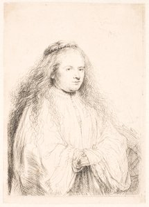 Study of Saskia as St. Catherine (the "Little Jewish Bride") by Rembrandt van Rijn