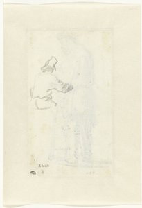 Study of a Man, Seen from Behind by Rembrandt van Rijn