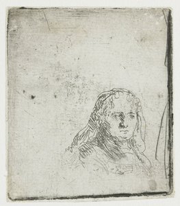Study of the Head of a Woman by Rembrandt van Rijn