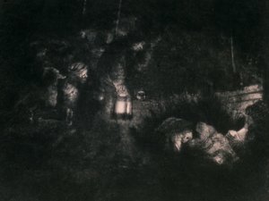 The Adoration of the Shepherds by Rembrandt van Rijn