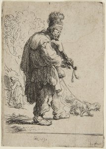 The Blind Fiddler by Rembrandt van Rijn