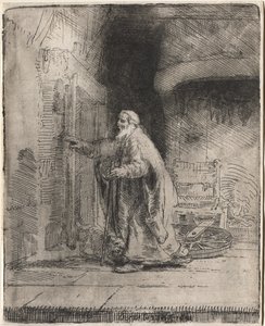 The Blindness of Tobit: The Large Plate by Rembrandt van Rijn