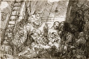 The Circumcision in the Stable by Rembrandt van Rijn