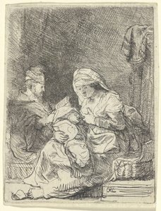 The Holy Family by Rembrandt van Rijn