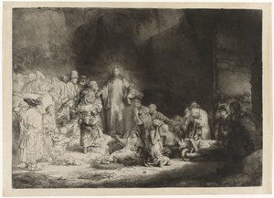 The Hundred Guilder Print by Rembrandt van Rijn