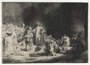 The Hundred Guilder Print by Rembrandt van Rijn