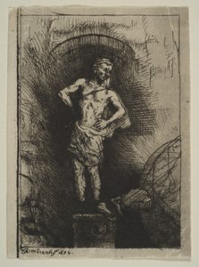 The Image Seen by Nebuchadnezzar by Rembrandt van Rijn