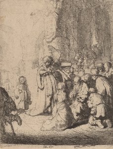 The Presentation in the Temple with the Angel: Small Plate by Rembrandt van Rijn