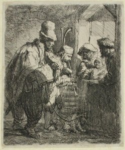 The Strolling Musicians by Rembrandt van Rijn