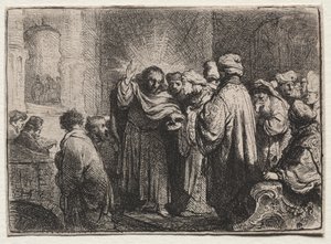 The Tribute Money by Rembrandt van Rijn