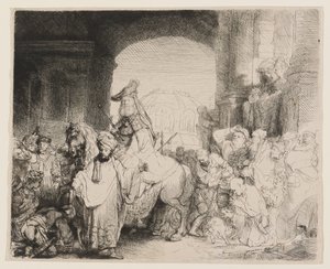 The Triumph of Mordecai by Rembrandt van Rijn