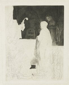 The Artist Drawing from the Model by Rembrandt van Rijn